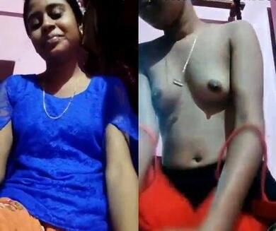 Village girl boobs press desi show her boobs nude video