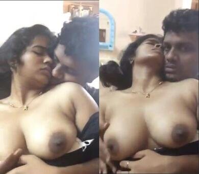 Sexy hot xxx video bhabi boobs pressing bf leaked mms