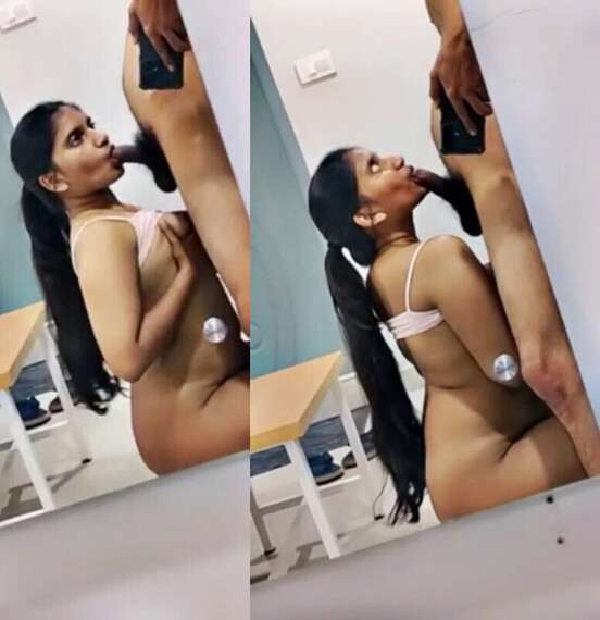 Amateur horny college girl adult x video sucking bf cock in calssroom